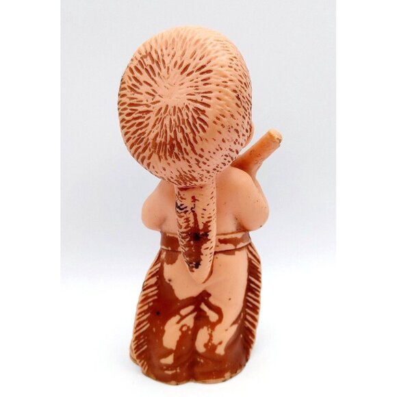 Vintage 1950s Spunky Baby Davy Crockett Rubber Squeak Kids Toys 7.5" - Picture 3 of 5